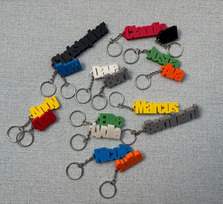 Schlüsselanhänger einfarbig